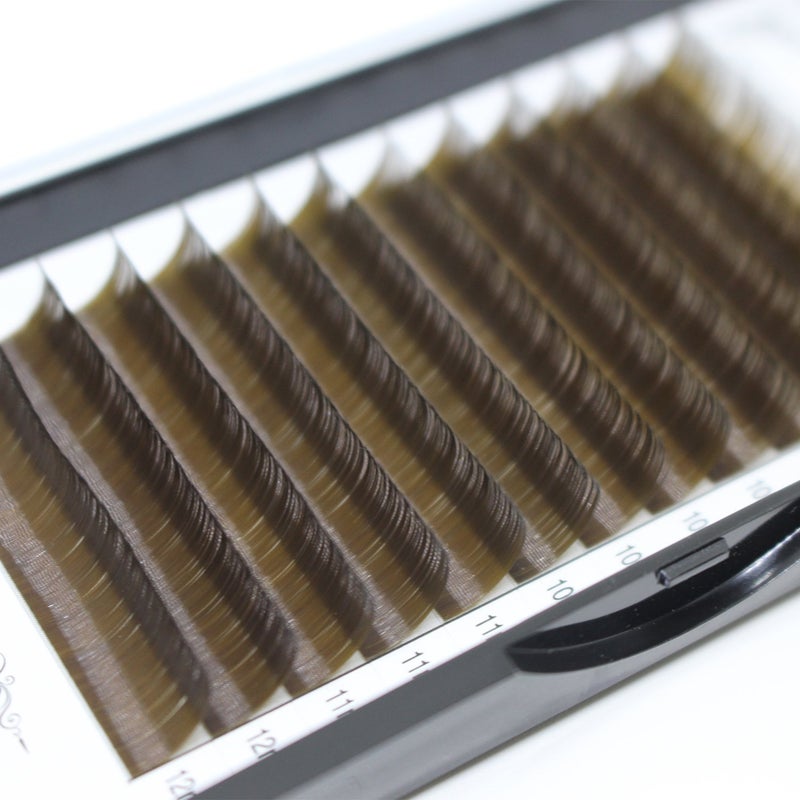 Bodermincer Scala Thickness 0.10mm C Curl Light Brown/Dark Brown/Black-Brown False lashes Individual Eyelash Extension Natural False Eyelashes (8mm, Dark Brown) - Image 4